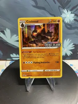 Pokemon Coalossal (Prerelease) SWSH024 SWSH: Sword & Shield Promo Cards Holo NM - Image 1
