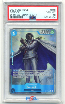 2024 One Piece 500 Years in the Future OP07-046 Sengoku Alt Art PSA 10 Gem Mint - Image 1