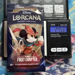 Heavy 24.50g Lorcana Sealed First Chapter Booster Pack - Image 1