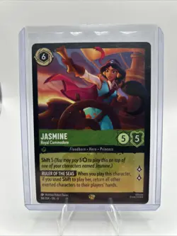 Disney Lorcana Azurite Sea - 84/204 - Jasmine Commodore - Legendary Cold FOIL - Image 1