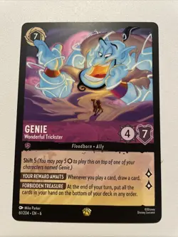 Disney Lorcana - Genie Wonderful Trickster - 61/204 Legendary Azurite Sea - Image 1