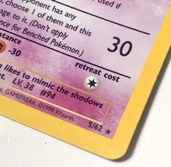 Pokemon TCG Gengar Fossil 5/62 Holo Rare Unlimited Top Loader - Image 4