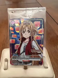 Union Arena TCG Release Event Winner Card Foil Asuna UEPR/SAO-2-040 - Image 1