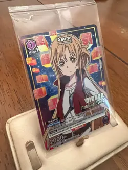 Union Arena TCG Release Event Winner Card Foil Asuna UEPR/SAO-2-040 - Image 4
