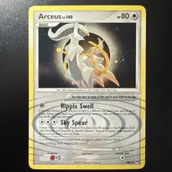 FREE SHIPPING Arceus LV.100 AR5 Holo Platinum Arceus Set 2009 Pokemon TCG - Image 1