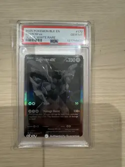 PSA 10 GEM MINT - Pokemon BWR Zekrom ex #172 - Black Bolt - Image 1