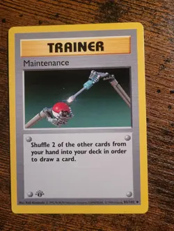 Pokemon 1ST EDITION Shadowless BASE SET MAINTENANCE 83/102 NM - Image 1