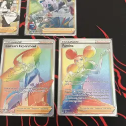 Pokemon 5 Card Lot - Full Art Trainer & Rainbow Ultra Rares NM - Image 4
