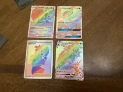 Pokemon TCG Rainbow Rare Card Lot Holofoils Pretty Good Condition! - Image 1