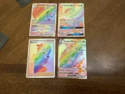 Pokemon TCG Rainbow Rare Card Lot Holofoils Pretty Good Condition! - Image 2