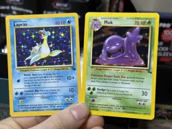 Lapras 10/62 Muk 13/62 Fossil 1999 Holo Rare Vintage Pokemon Card Lot WOTC - Image 3