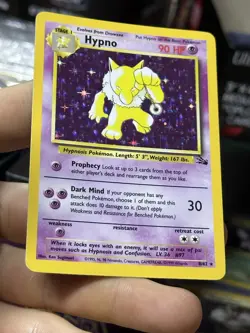 Haunter 6/62 Hypno 8/62 Fossil 1999 Holo Rare Vintage Pokemon Card Lot WOTC - Image 3
