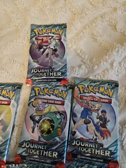 Pokemon TCG Journey Together Booster Pack Lot Scarlet & Violet 7x English Packs - Image 4