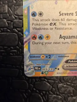 Pokemon Vaporeon ex 023/131 Sv: Prismatic Evolutions Holo Double Rare TCG NM+ - Image 4