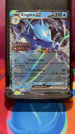 Kingdra EX 012/064 (Stamped) Shrouded Fable Promo Mint/Nm Pokemon TCG Rare Holo - Image 1