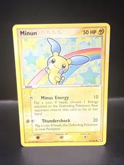 Pokemon EX Hidden Legends Minun Card 67/101 Non-Holo Common A - Image 2