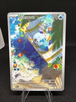 Pokemon TCG White Flare Oshawott Illustration Rare Card 105/86 English - Image 1