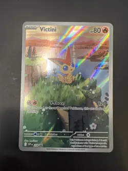 Victini SVP 208 Illustration Rare Black Star Promo Black & White Pokemon TCG NM - Image 1