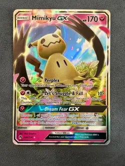 Mimikyu GX 149/214 Pokemon Lost Thunder Holo Rare GX Near Mint - Image 1