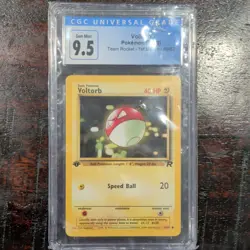Pokemon Voltorb Team Rocket 1st Edition CGC 9.5 69/82 Regular Card - Image 1