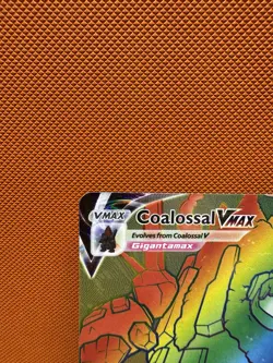 2020 Pokemon Card Vivid Voltage Coalossal Vmax Rainbow Rare 189/185 NM + 1364 - Image 2