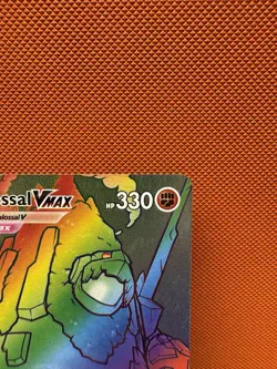 2020 Pokemon Card Vivid Voltage Coalossal Vmax Rainbow Rare 189/185 NM + 1364 - Image 3