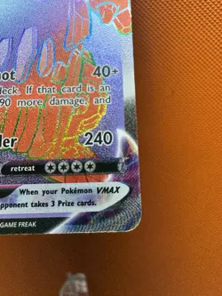 2020 Pokemon Card Vivid Voltage Coalossal Vmax Rainbow Rare 189/185 NM + 1364 - Image 5