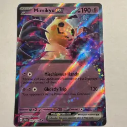 Pokemon TCG Mimikyu EX Journey Together Holo Card 69/159 Double Rare - Image 1