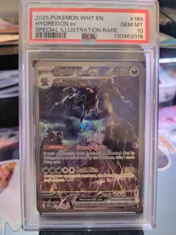 Hydreigon EX 169/086 White Flare Holo Card, English, Near Mint Condition - Image 3