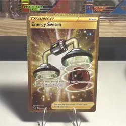 Energy Switch 212/195 Silver Tempest Secret Rare Full Art Holo Pokemon Card - Image 1