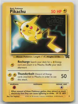 Pokemon Card Pikachu (Movie Promo) Promo WoTC Promo 04/53 - Image 1