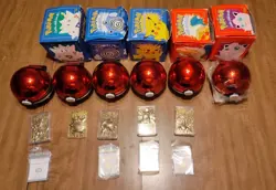 Full Set 1999 Pokemon Red 23k Gold Plated Trading Card Burger King Charizard C+ - Image 1