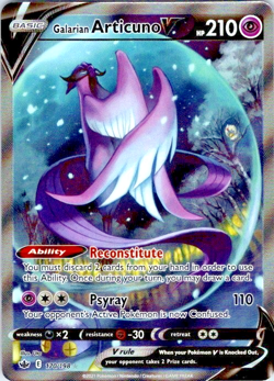 Galarian Articuno V 170/198 Chilling Rain Pokemon Card Holo Full Art Illustratio - Image 1