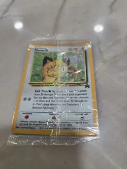 Meowth #10 Black Star Promo Pokemon Card SEALED Rare - Image 2