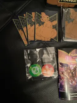 Shining Fates Elite Trainer Box Pokemon TCG ETB OPEN DICE AND SLEEVES NO CARDS - Image 2