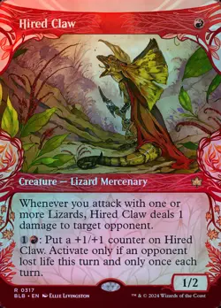 Hired Claw (Showcase) - Foil - MTG Cards Shop - Image 1