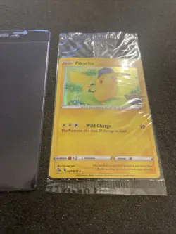 Pokemon/Pokemon GO Prerelease Pikachu Holo Foil Promo Card #028/078 Sealed - Image 2
