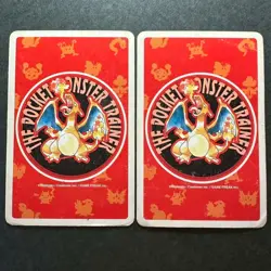 S2376 Mankey & Primeape Red Charizard Deck Playing Poker Cards Pokemon - Image 2