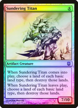 Sundering Titan FOIL Darksteel PLD Artifact Rare MAGIC MTG CARD ABUGames - Image 1