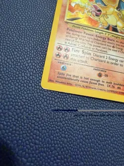 Pokemon TCG Charizard Base Set Holo Unlimited Rare Card MP - Image 2