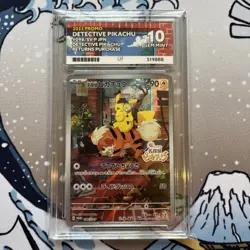 ACE 10 Detective Pikachu 098/SV-P Pre-Order Japanese Pokemon Promo Card GEM MINT - Image 1