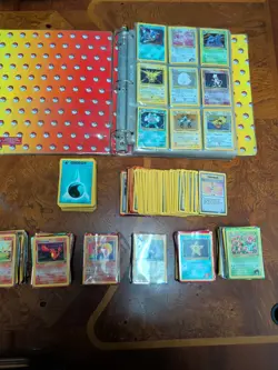 Pokemon Card Lot 800+ Cards, Holos, 1st Editions, Rares And Vintage Card Folder - Image 1