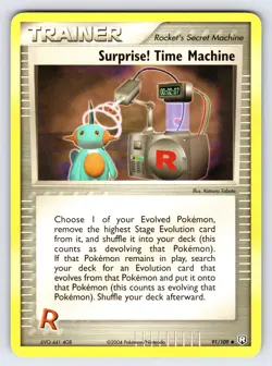 Surprise! Time Machine 91/109 EX Team Rocket Returns Pokemon Card TCG - VLP - Image 1