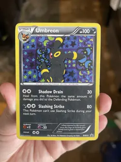 Pokemon TCG Umbreon Black White Holo Card BW93 Black Star Promo - Image 1