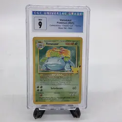 Venusaur Pokemon Card CGC 9 Mint Celebrations Holo 2021 Base Set 15/102 TCG - Image 1
