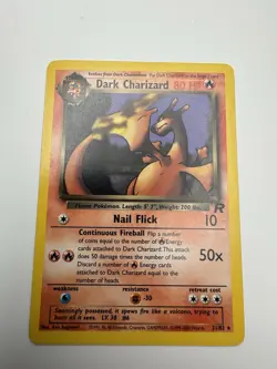 Pokemon Dark Charizard 21/82 Non-Holo Card Team Rocket Series - Image 1