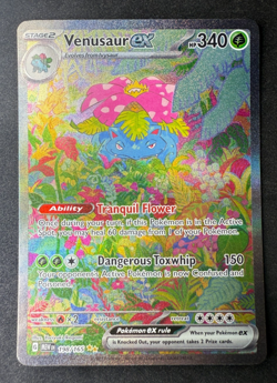 Venusaur EX SIR S&V 151 English #198 Pokemon Card TCG NM - Image 1