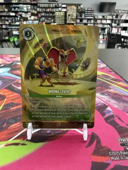 Wrong Lever! Enchanted Card - Disney Lorcana - Reign of Jafar 216/204 NM/M - Image 1