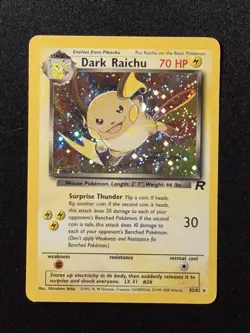 Pokemon Dark Raichu 83/82 - Team Rocket Holo - Pokemon Card - HP - Image 3