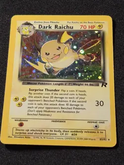 Pokemon Dark Raichu 83/82 - Team Rocket Holo - Pokemon Card - HP - Image 4